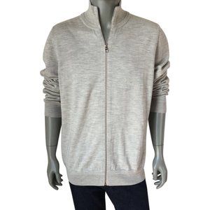 New Authentic Louis Vuitton Men's Leather Patch Cardigan Sweater